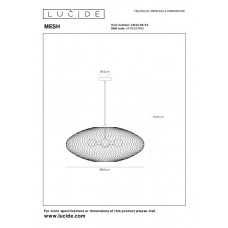 Подвесной светильник Lucide MESH 21423/88/02