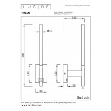 Настенный светильник Lucide FINAN 68210/06/30