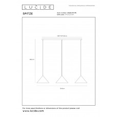 Подвесной светильник Lucide SPITZE 21440/03/36