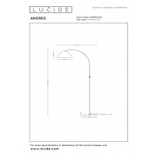 Торшер Lucide ANDRES 65705/01/41