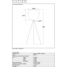 Торшер Lucide Goosy Soft 71767/50/31