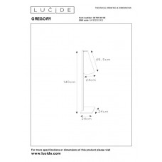 Торшер Lucide GREGORY 30795/81/30