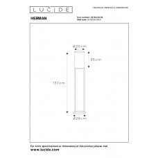 Торшер Lucide HERMAN 30762/81/30