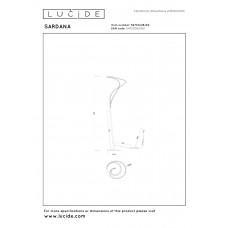 Торшер Lucide SARDANA 52700/28/02