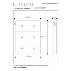Энергетическая стойка Lucide JUSTINE MULTI CHARGER 27889/06/30