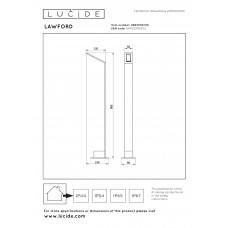 Садово-парковый светильник Lucide LAWFORD 29831/80/30