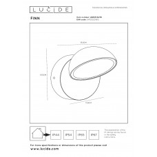 Настенный светильник Lucide FINN 22865/12/30
