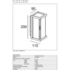 Уличный настенный светильник Lucide Claire Mini 27885/01/30