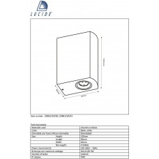 Уличный настенный светильник Lucide Zora Led 22861/10/31