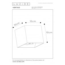 Настенный уличный светильник Lucide VERTIGO 27250/06/30